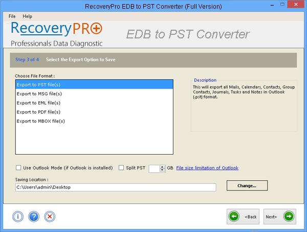 EDB Conversion Option