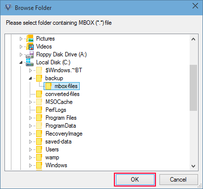 Select folder