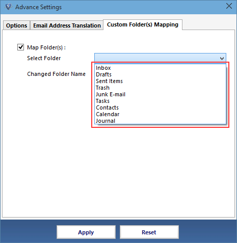 Customer folder mapping