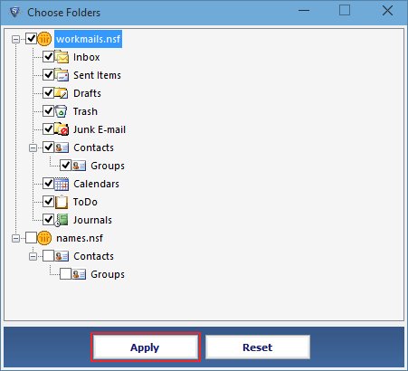 Select folder