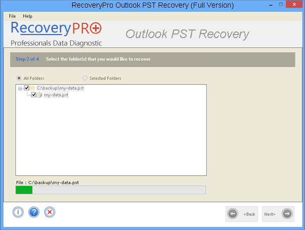 Recovering PST File